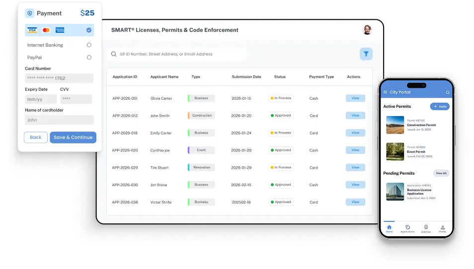SMART® City Permits & Inspections – permit and inspection platform