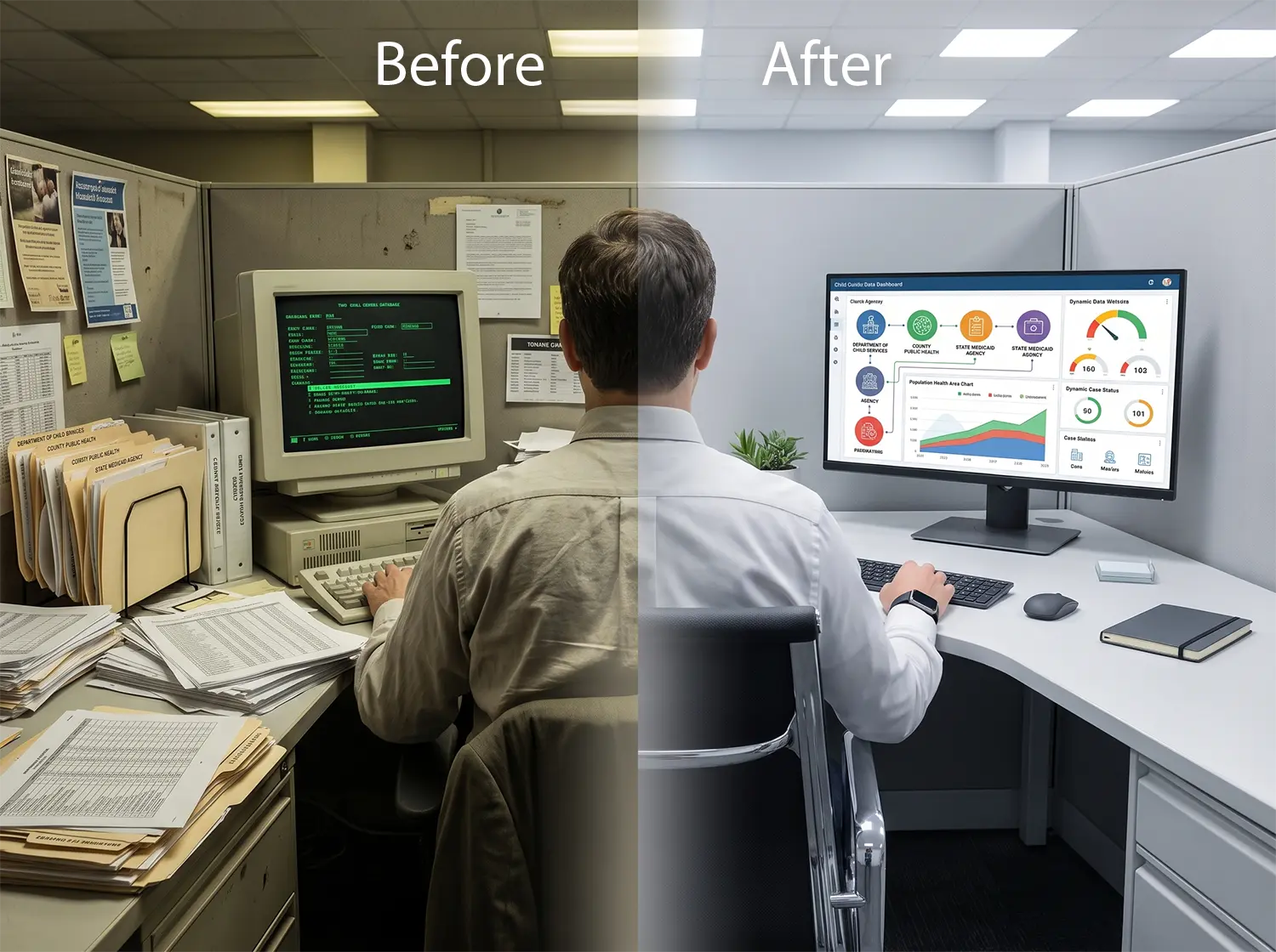 Evolution of government child health data management - from fragmented legacy systems to a unified collaborative data platform