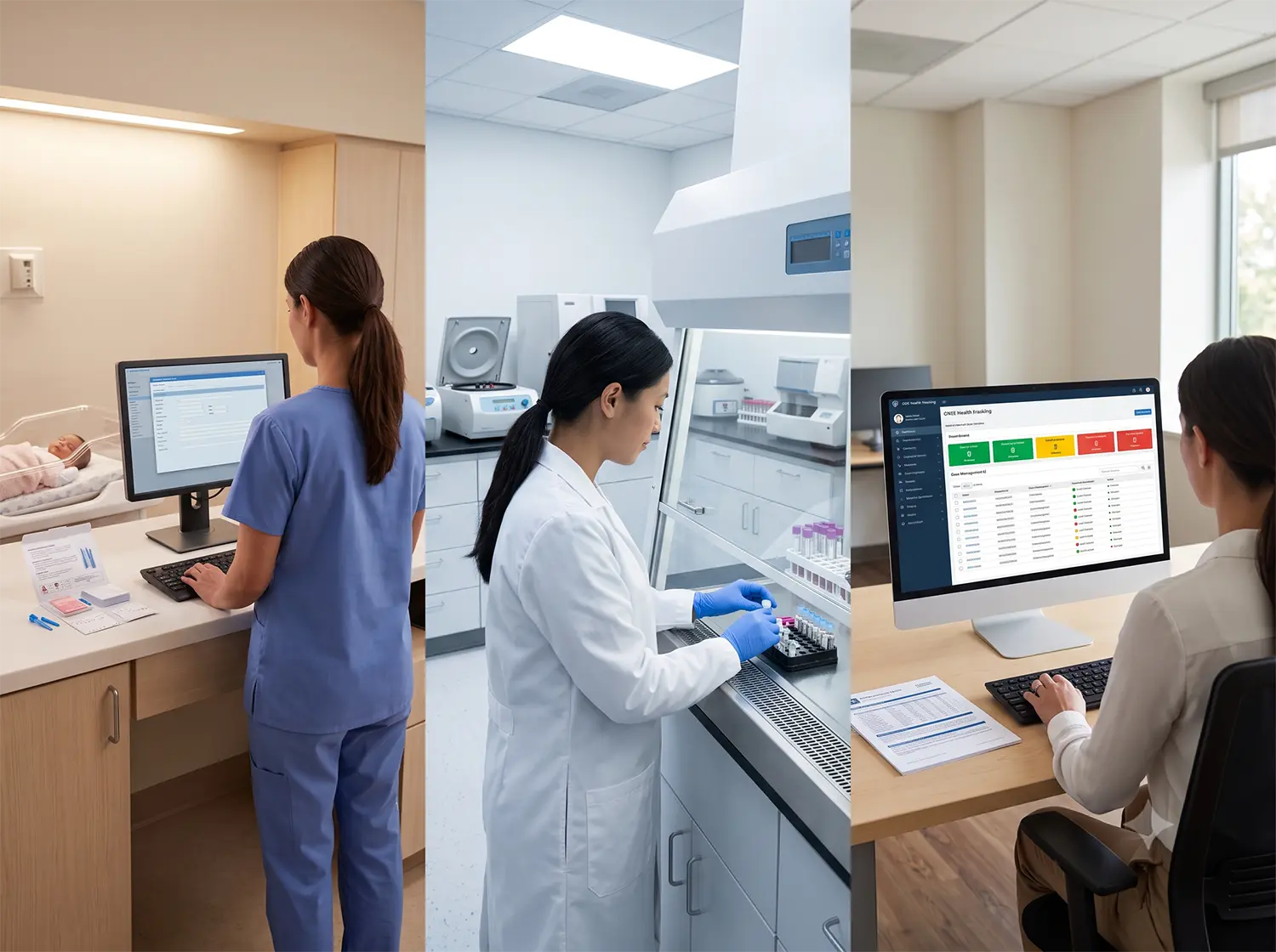 Newborn screening workflow - birth record intake, screening, case management, and EHDI reporting on SMART CHSTS platform