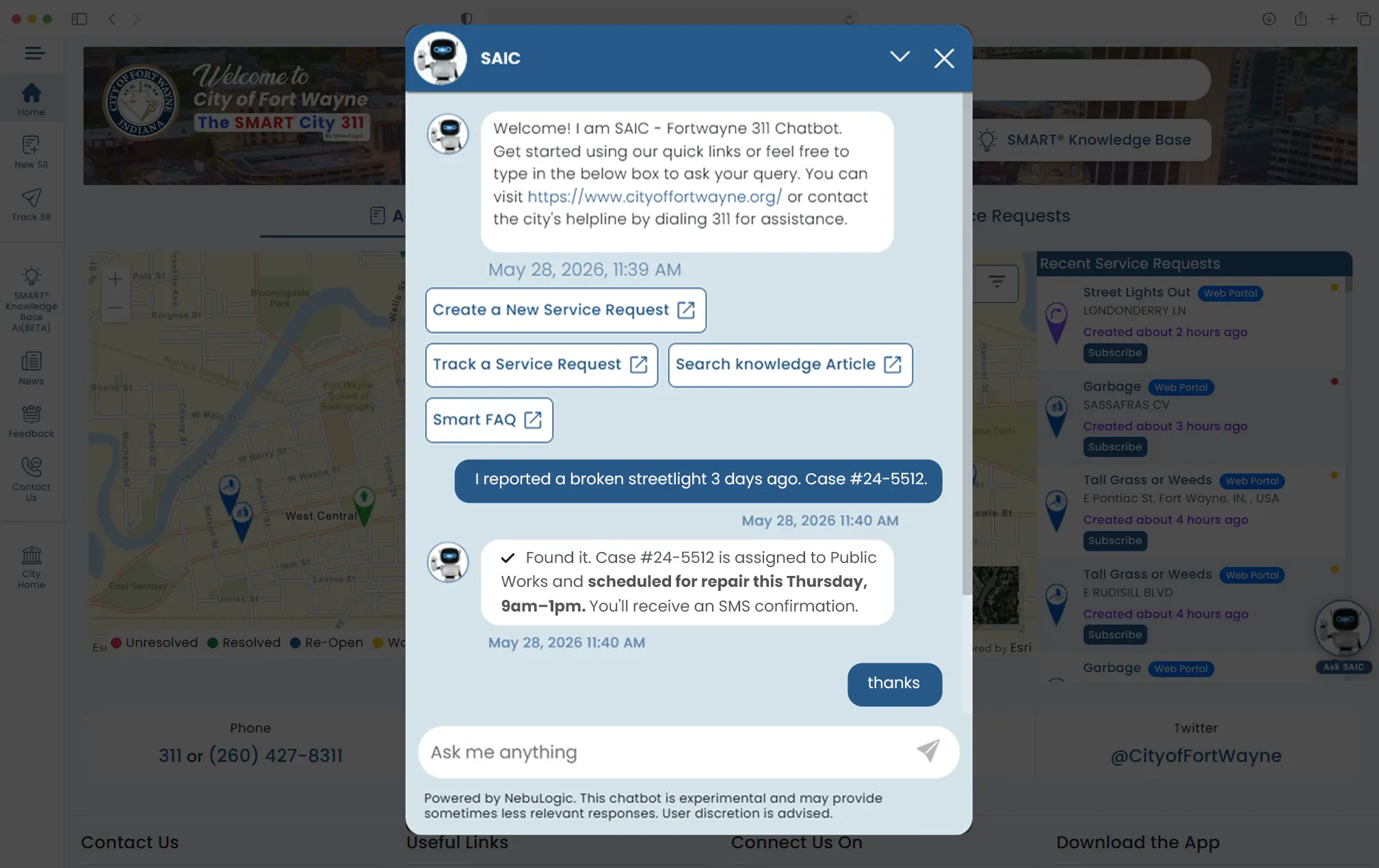 SMART CRM Case Management dashboard